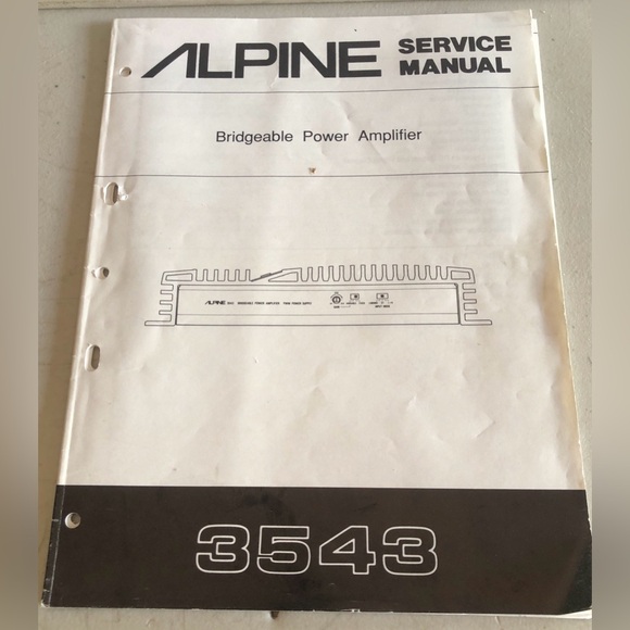Alpine 3543 (Old School) Bridgeable Power Amplifier - Picture 5 of 5